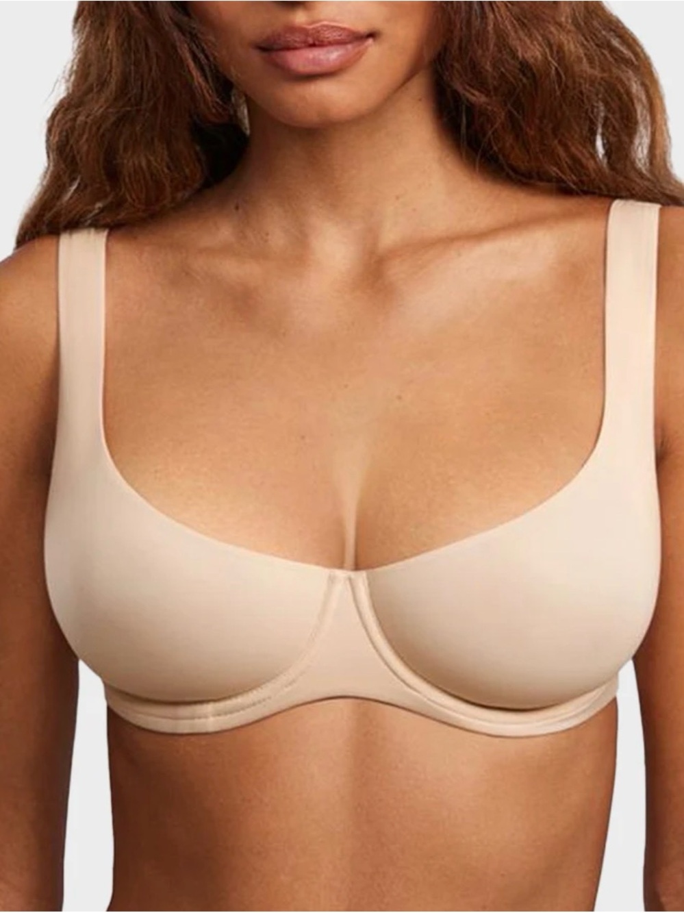 Shecurve Smooth Nude Underwire Scoop Bra